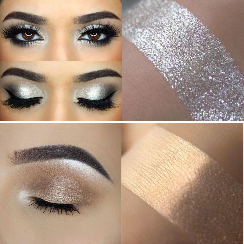 Pearl Eye Shadow And Glitter Makeup