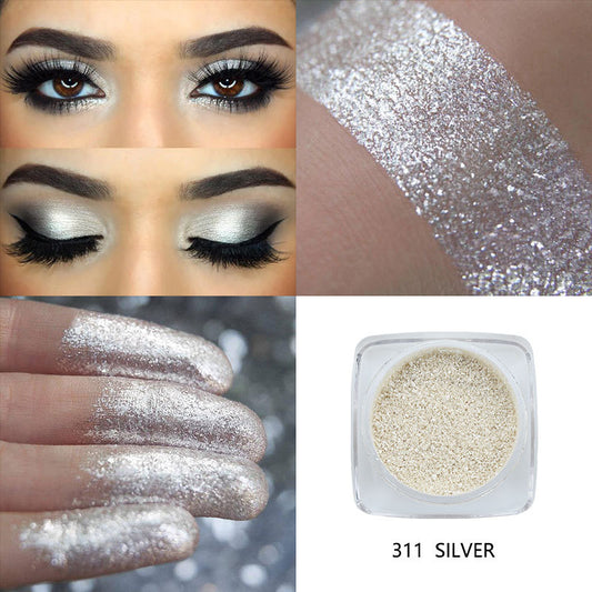 Pearl Eye Shadow And Glitter Makeup